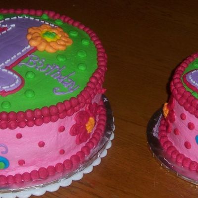Ady's 1St Birthday Cake With Crush Cake.