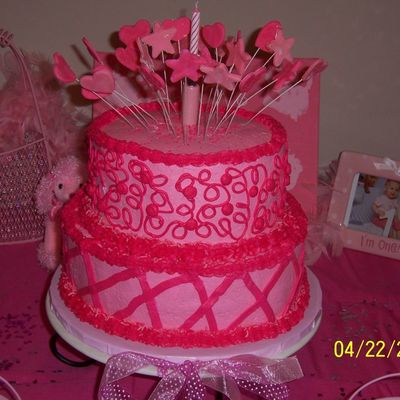 Tickled Pink Birthday Cake