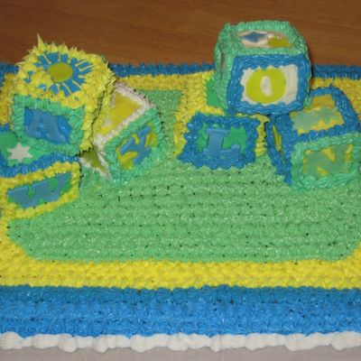 Baby Blocks Cake