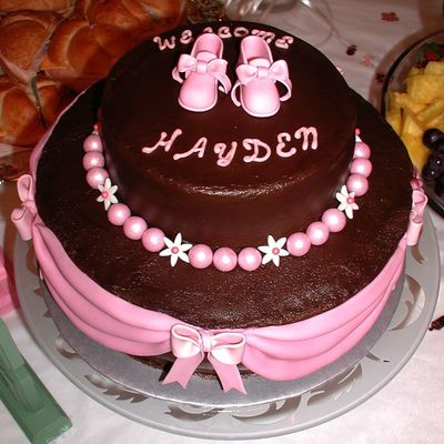 Brown And Pink Baby Shower