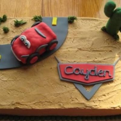 Cayden's Cars Cake