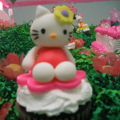 Hello Kitty Cupcake Toppers