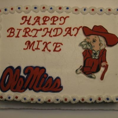 Ole Miss Birthday Cake
