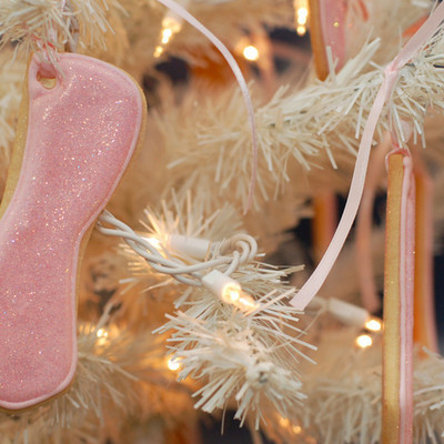 Pointe Shoe Sugar Plum Fairy Party Cookie