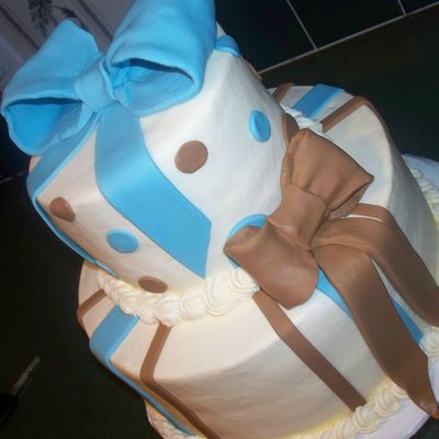 Blue/brown Baby Shower