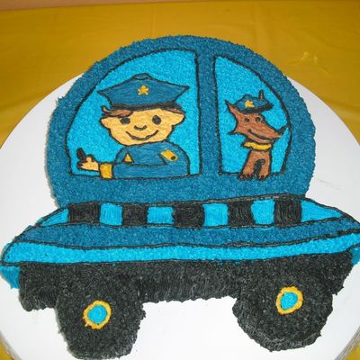 Zael's Police Car Cake