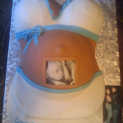 Belly Cake W/sonogram
