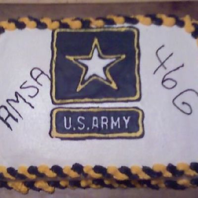 Army Cake For My Hubby's Work.