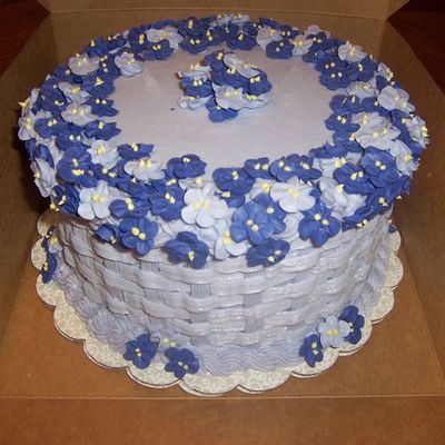 Purple Basket Cake