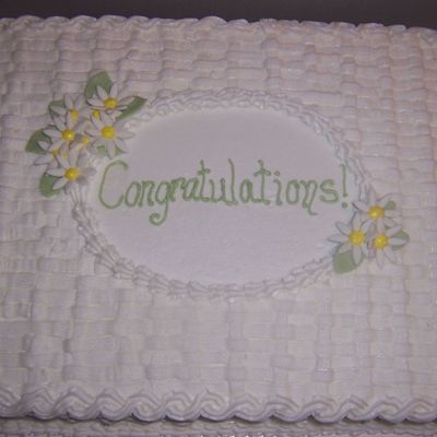 Basketweave Sheet Cake