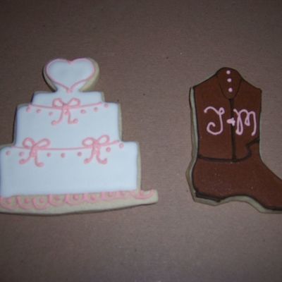Western Bridal Shower Cookies