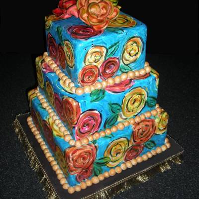 Hand Painted Impressionist Floral