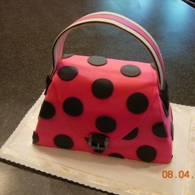 Pink Polka Purse