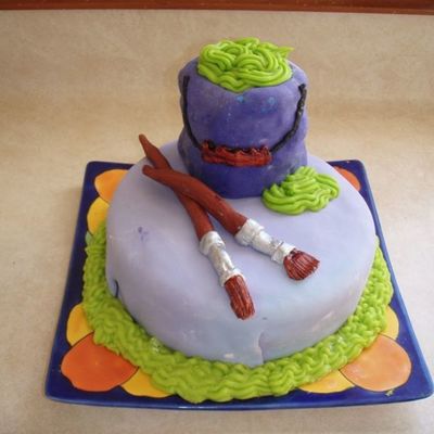 Artist's Birthday Cake.