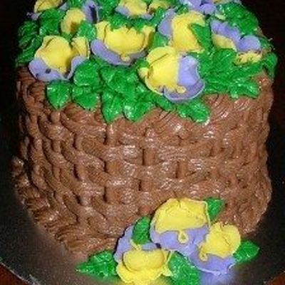 Basket Of Pansies