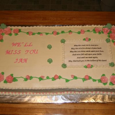 Irish Retirement Cake