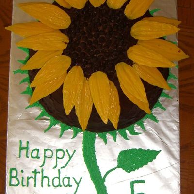 Sunflower Pinata Cake