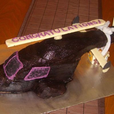 Helicopter Baby Shower Cake