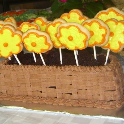 Basket Of Flower Cookies