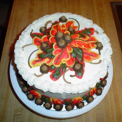 Oak Leaves And Acorns