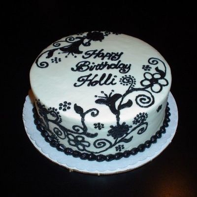 Black And White Embroidery