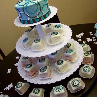 Retro Circles And Petit Fours