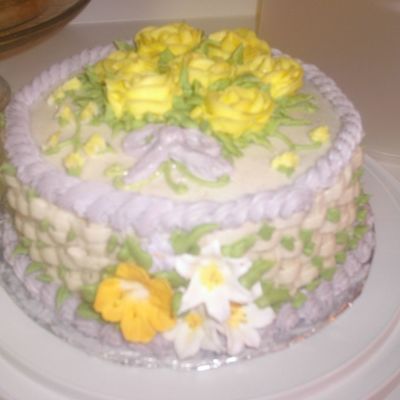 Basket Weave And Roses