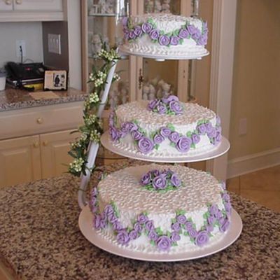 Lilac Wedding Cake