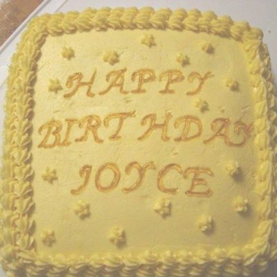 Yellow Birthday Cake