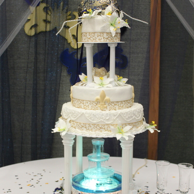 Masquerade Wedding Cake