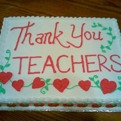 Thank You Teacher Cake