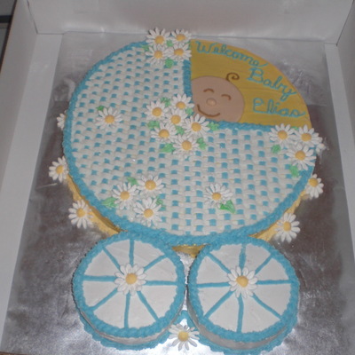 Baby Carriage Cake