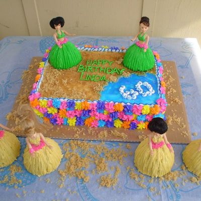 Hula Girl Cake