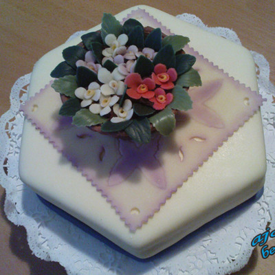 Cake With Flowerpot