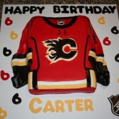 Calgary Flames Jersey Cake
