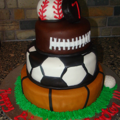 Carter's Sports Birthday Cake