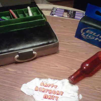 Tackle Box And Beer Box Birthday
