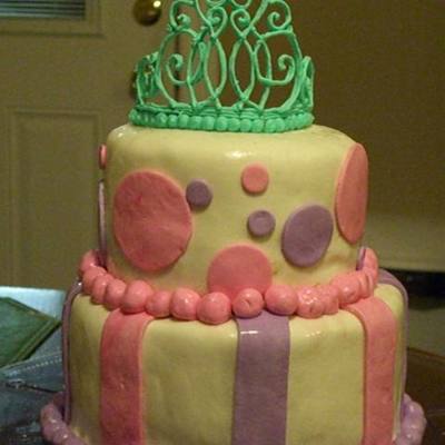 Princess Birthday Cake With Tiara