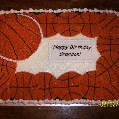 Basketball Birthday Cake