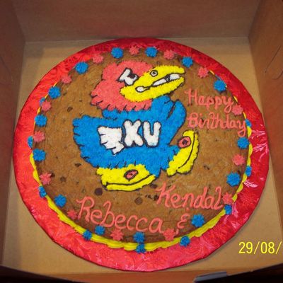 Ku Jayhawk Cookie
