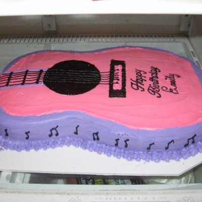 Hannah Montana Guitar Cake