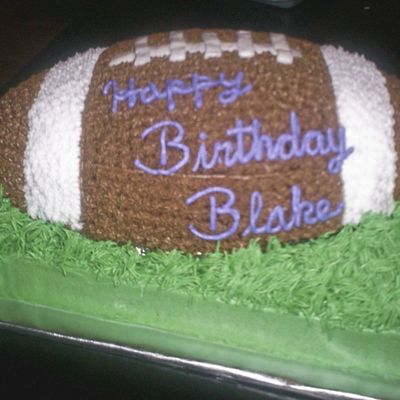 Football Birthday Cake