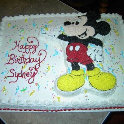 Mickey Birthday Cake