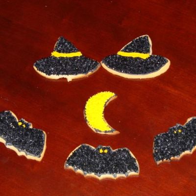Witch's Hat, Bats, Moon Cookies