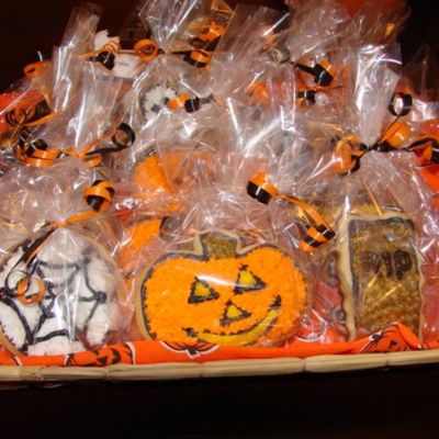 Halloween Cookies In Basket