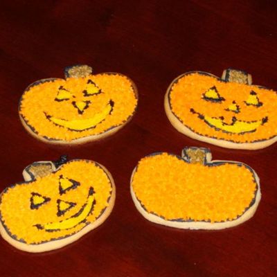 Pumpkin And Jack O'lantern Cookies