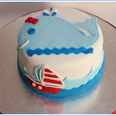 Applique Whale & Boat