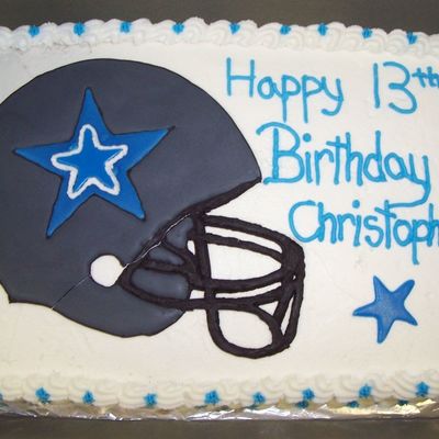 Dallas Cowboy Birthday Cake