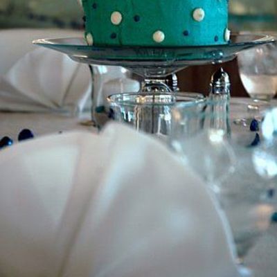 Centerpiece Wedding Cake At Reception