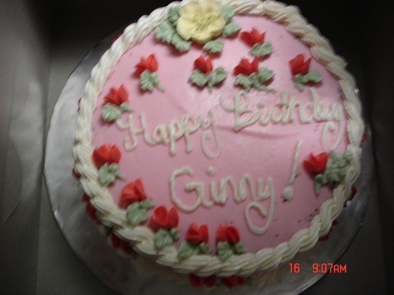 Birthday Cake With Flowers